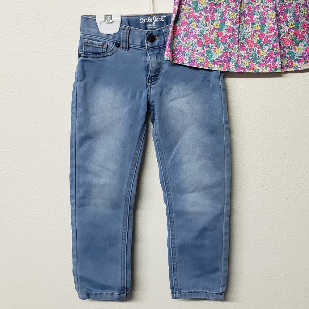 Cat & Jack lightwash skinny jeans